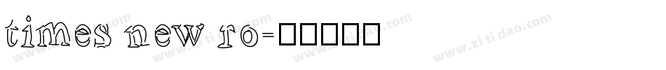 times new ro字体转换